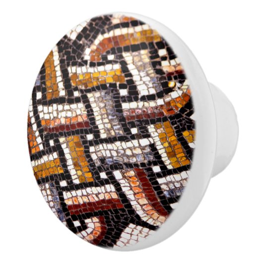 Roman Tegel Mosaic Keramische Knop (Rechts)
