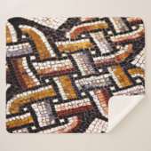 Roman Tegel Mosaic Sherpa Deken (Voorkant (horizontaal))