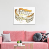 Roman Theater Canvas Afdruk (Insitu (Woonkamer))