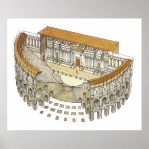 Roman Theater Poster