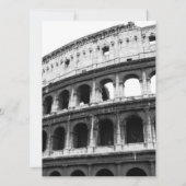 Roman Thgerespecteerde Wedding Invitation Kaart (Achterkant)