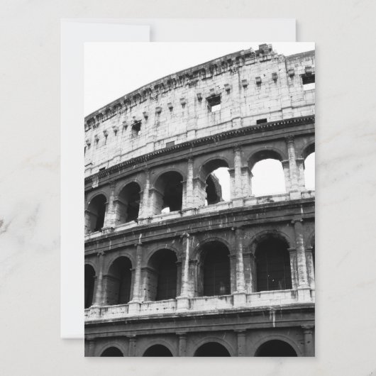 Roman Thgerespecteerde Wedding Invitation Kaart (Achterkant)