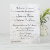 Roman Thgerespecteerde Wedding Invitation Kaart (Staand voorkant)