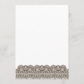 Roman Toga-partij Uitnodiging met stenen elementen (Achterkant)