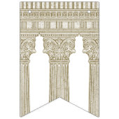 Roman Toga Party met elegante tempelkolommen Vlaggetjes (Eerste vlag)