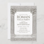 Roman Uitnodiging van de Partij van Toga met elega (Voorkant)