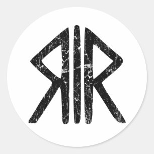 Roman Way Gods religie symbool oude oudheid h Ronde Sticker