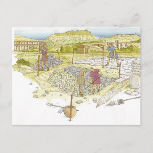 Roman weg. Detail Briefkaart