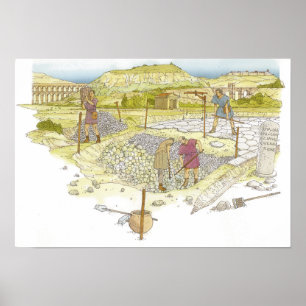 Roman weg. Detail Poster