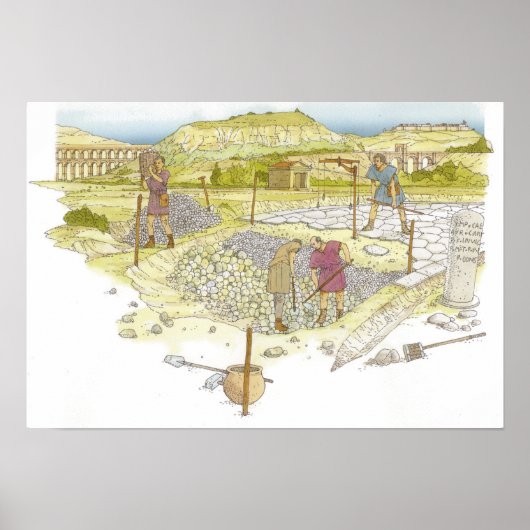 Roman weg. Detail Poster (Voorkant)