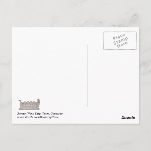 Roman Wine Ship Briefkaart (Achterkant)
