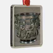 Roman zilvergilt drink beker metalen ornament (Rechts)
