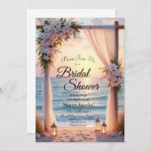 Romance aan de oceaan onder het kustlicht kaart (Voorkant / Achterkant)