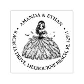 Romance betoverende anime bruiloft  zelfinktende stempel (Design)