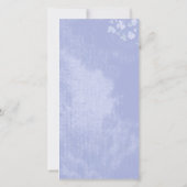 Romance Blauwe bruiloft Hartelijk dank Bedankkaart (Achterkant)