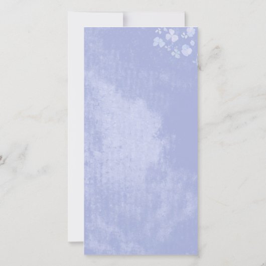 Romance Blauwe bruiloft Hartelijk dank Bedankkaart (Achterkant)