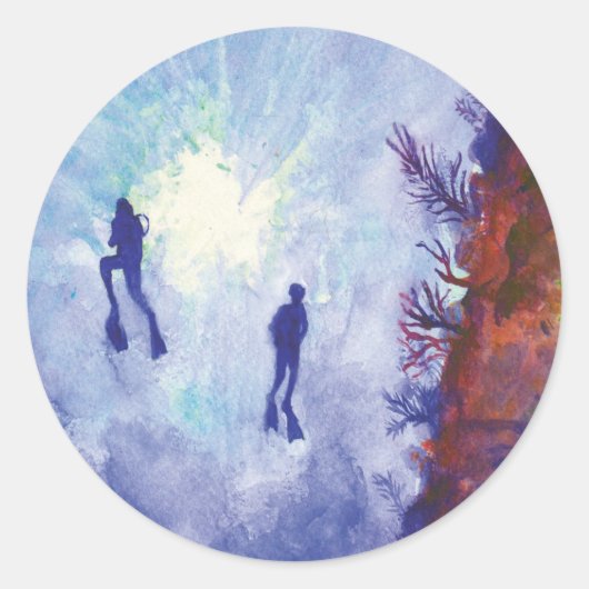 Romance Blauwe Sticker (Voorkant)