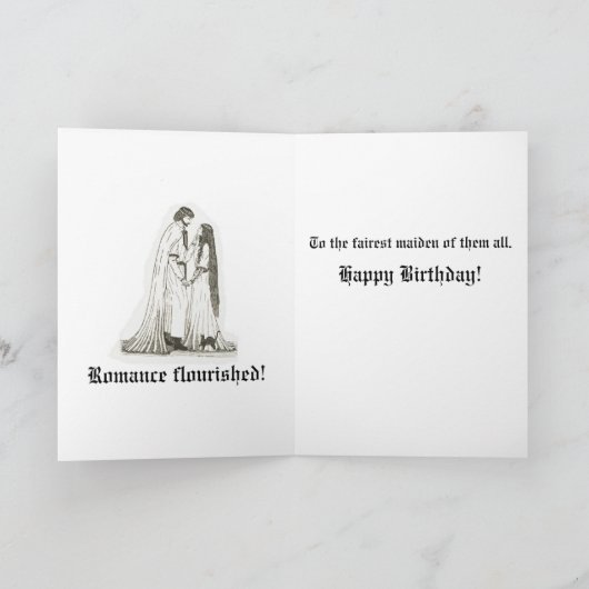 "Romance bloeide" kaart (Binnen)