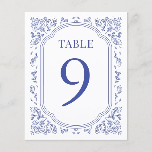  Romance Bloemen Trouwtafel Nummer (Voorkant)