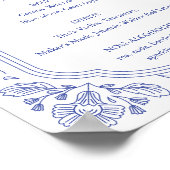 Romance Bloemen Wedding Bar Sign Poster (Hoek)