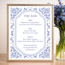  Romance Bloemen Wedding Bar Sign