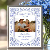  Romance Bloemen Wedding Signature Drink Poster