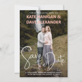 Romance Boek Hoesje Foto Opslaan Datum Magnetische Uitnodiging (Voorkant)