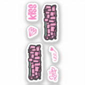 Romance Boek Tropes Hot Pink Pack Sticker (Voorkant)