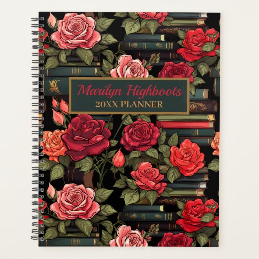 Romance Boeken Planner - Rozen (Voorkant)