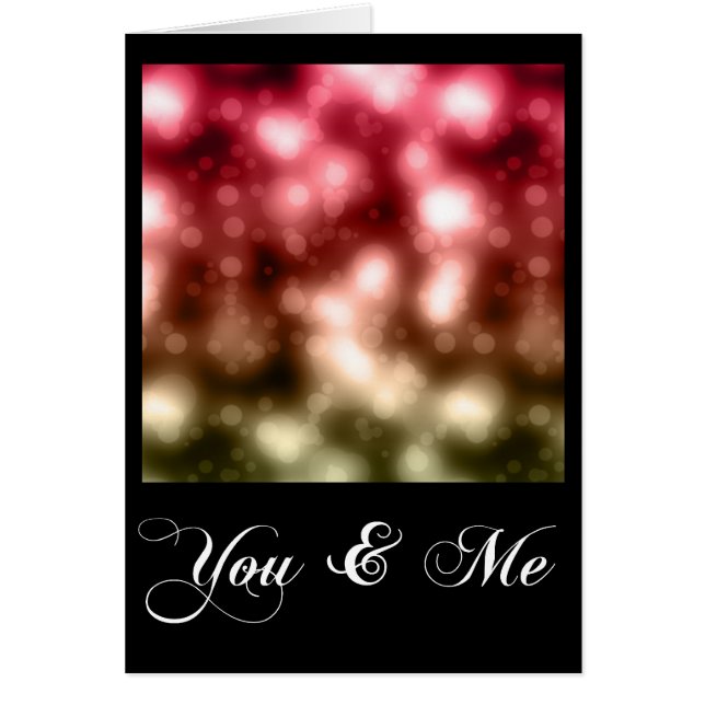 Romance Bokeh Pattern Kaart 1 (Voorkant)