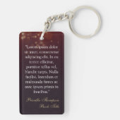 Romance Book Cover & Quote Author Swag Sleutelhanger (achterkant)