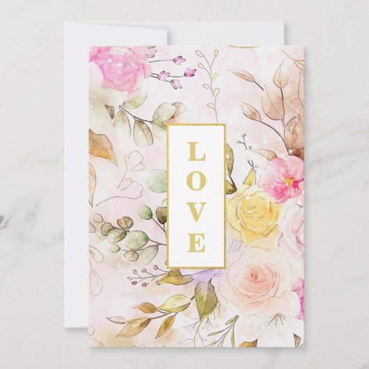 *~ Romance Bow AR26 Flower QR RSVP Wedding Invita Kaart (Voorkant)