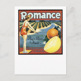 Romance Brand Peace River Fruit Briefkaart