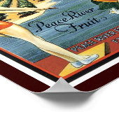 Romance Brand Peace River Fruit Poster (Hoek)