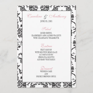 Romance Bruiloft Menu