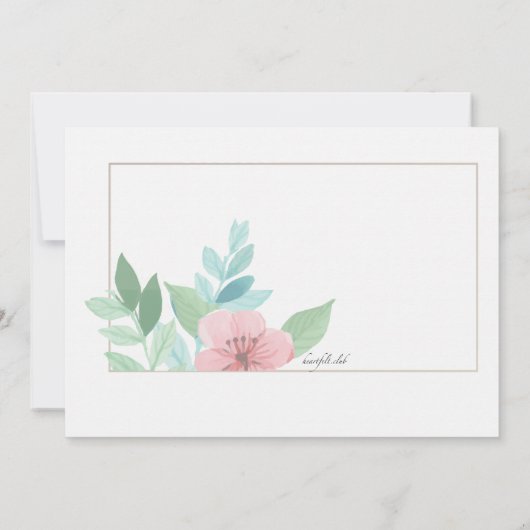 Romance bruiloft uitnodigingen (Achterkant)