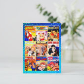  Romance Comic Book Hoesje Collage Briefkaart (Staand voorkant)