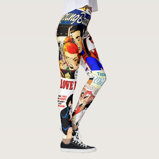  Romance Comic Book Hoesje Collage Leggings (Rechts)