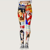  Romance Comic Book Hoesje Collage Leggings (Voorkant)