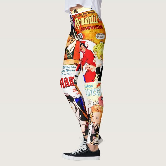  Romance Comic Book Hoesje Collage Leggings (Links)