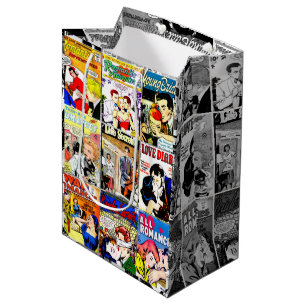 Romance Comic Book Hoesje Collage Medium Cadeauzakje