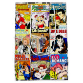 Romance Comic Book Hoesje Collage Medium Cadeauzakje (Achterkant)