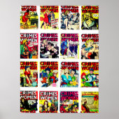 Romance Comic Book Hoesje Collage Poster (Voorkant)