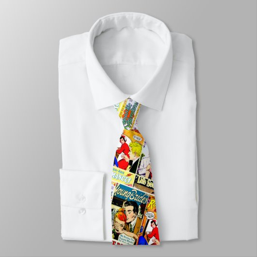  Romance Comic Book Hoesje Collage Stropdas (Gebonden)