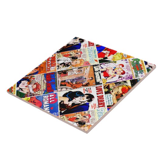  Romance Comic Book Hoesje Collage Tegeltje (Zijkant)