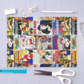 Romance Comic Book Hoesje Collage Tissuepapier (Craft)
