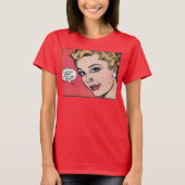  Romance Comic Book Lijst. roze T-shirt (Voorkant)