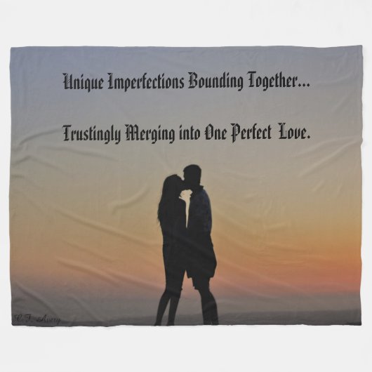 Romance Decor, Koppels, of Huwelijkscadeau Fleece Deken (Voorkant (Horizontaal))