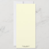 Romance Eiffeltoren formele balprom ecru Kaart (Achterkant)