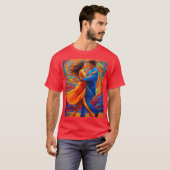 Romance en artistiek : Abstract Art T-shirt (Voorkant volledig)